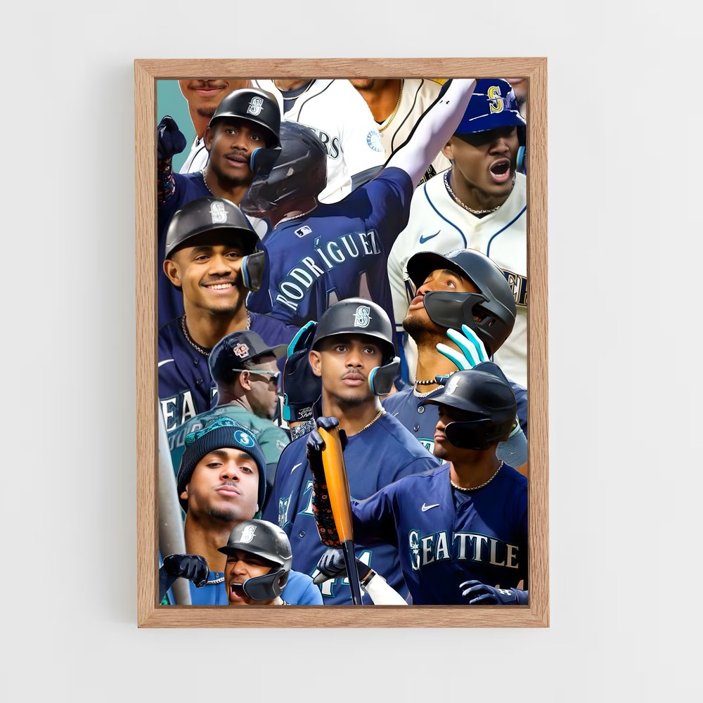 Poster Sourires à Seattle – affiche Baseball (vue 4)